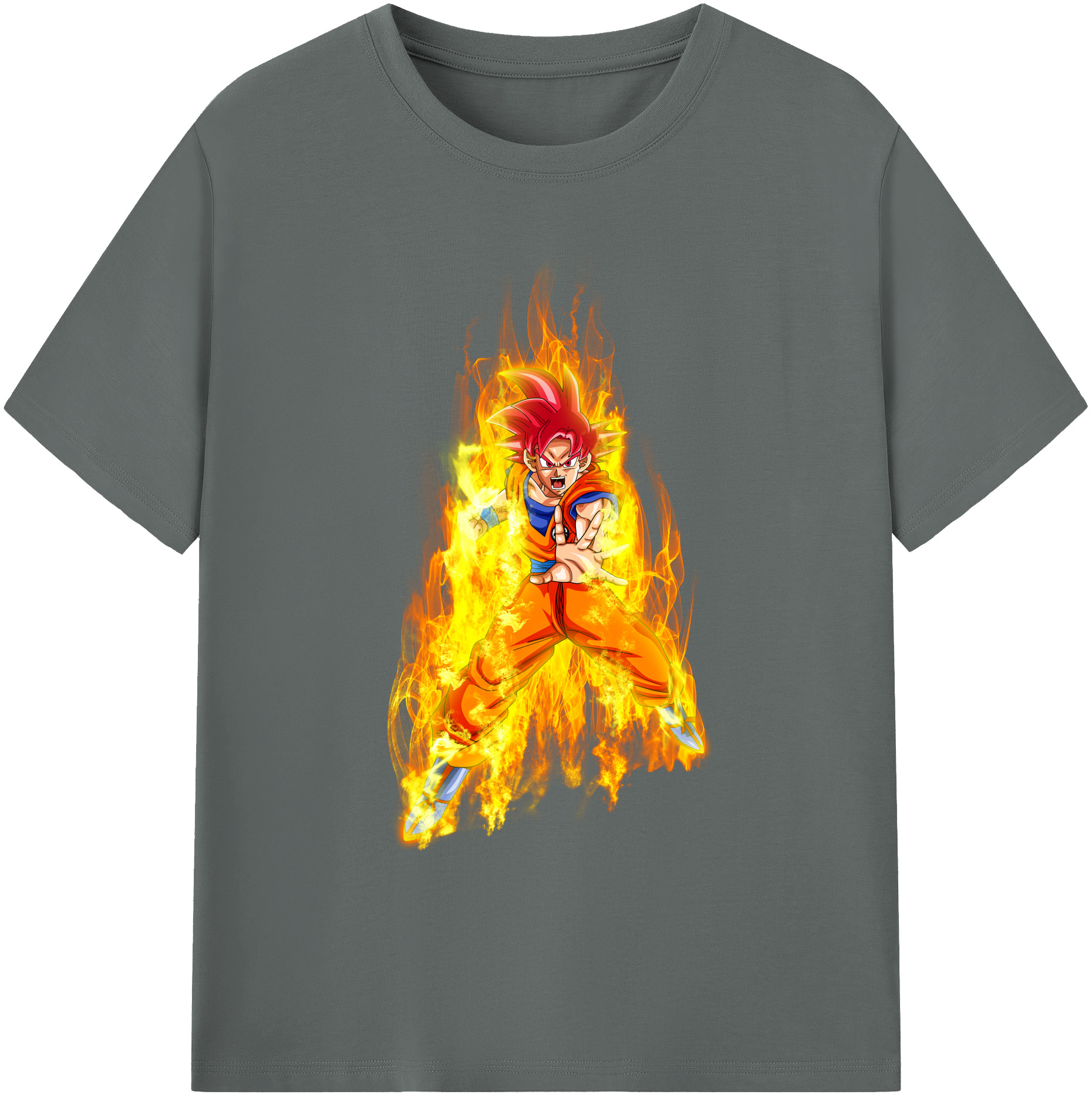 （画像用） ドラゴンボール 孫悟空（そん ごくう）Son Goku カカロット DRAGON BALL Kakarotto 綿100％ メンズ半袖Tシャツ｜肌触りやわらか＆通気性